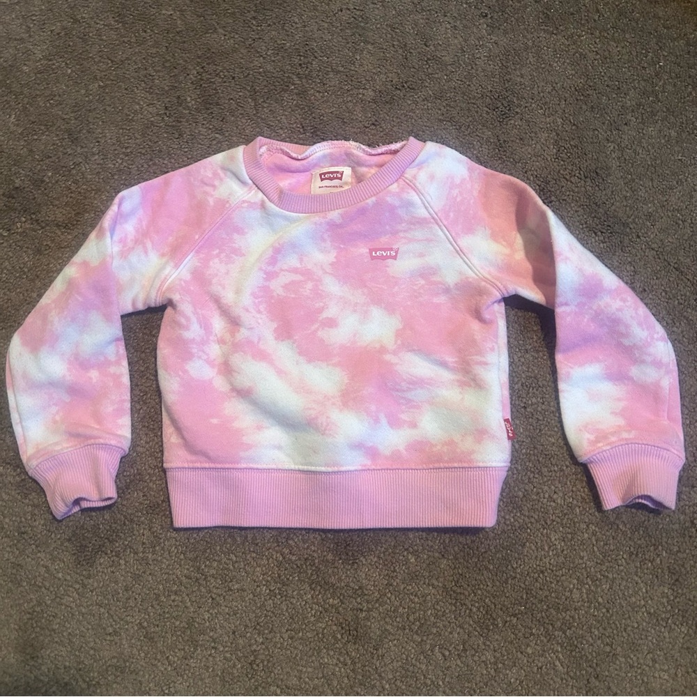 Levi's Pink Tie-Dye Toddler Sweatshirt Size 2T